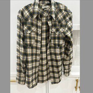 Isabel Marant Etoile plaid button down blouse size 36
